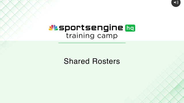 Season Management - Shared Rosters